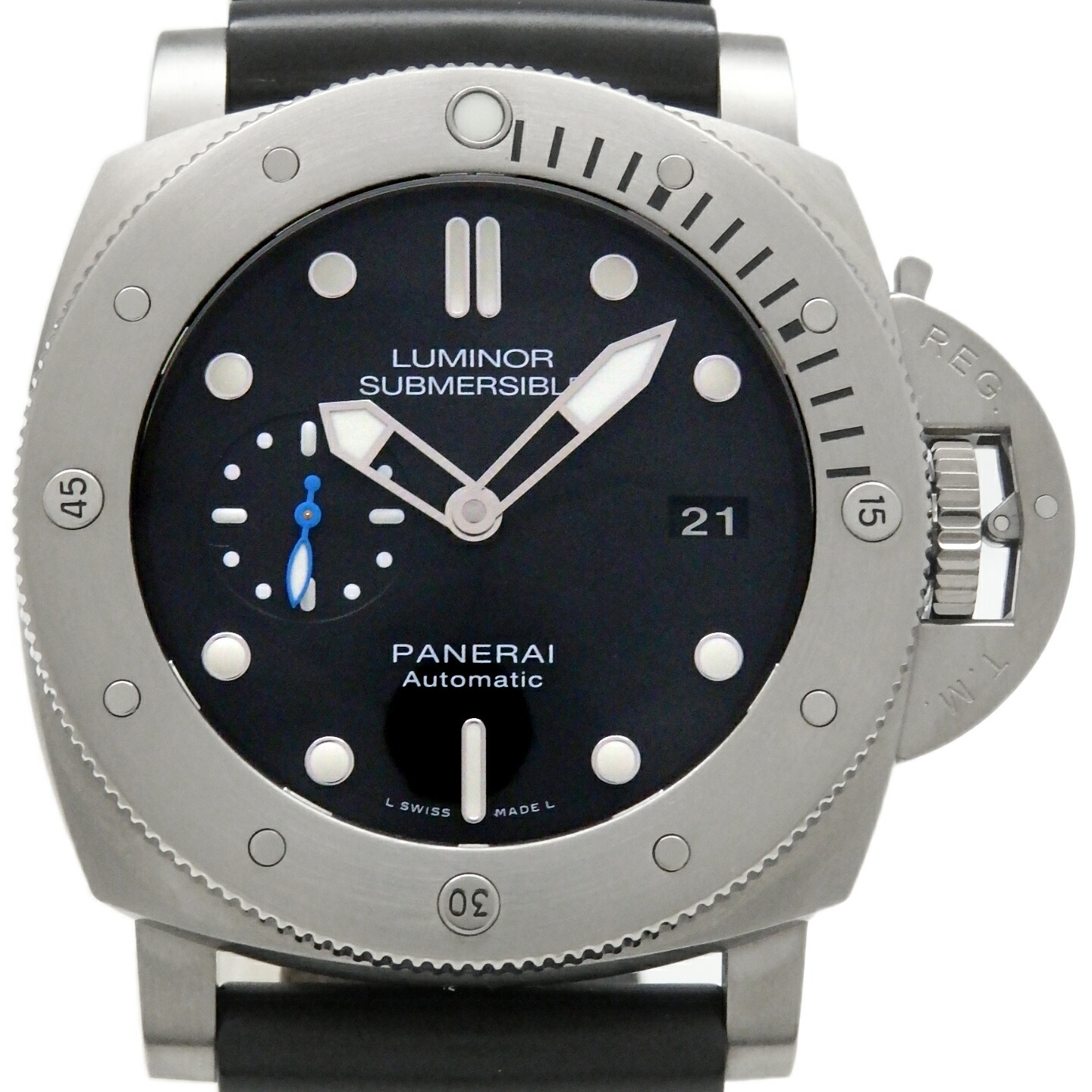 PANERAI　パネライ　ルミノール　1950　サブマーシブル　PAM01305　3DAYS　チタニオ　メンズ　オートマ　U番　黒文字盤 【中古】【DS KATOU】