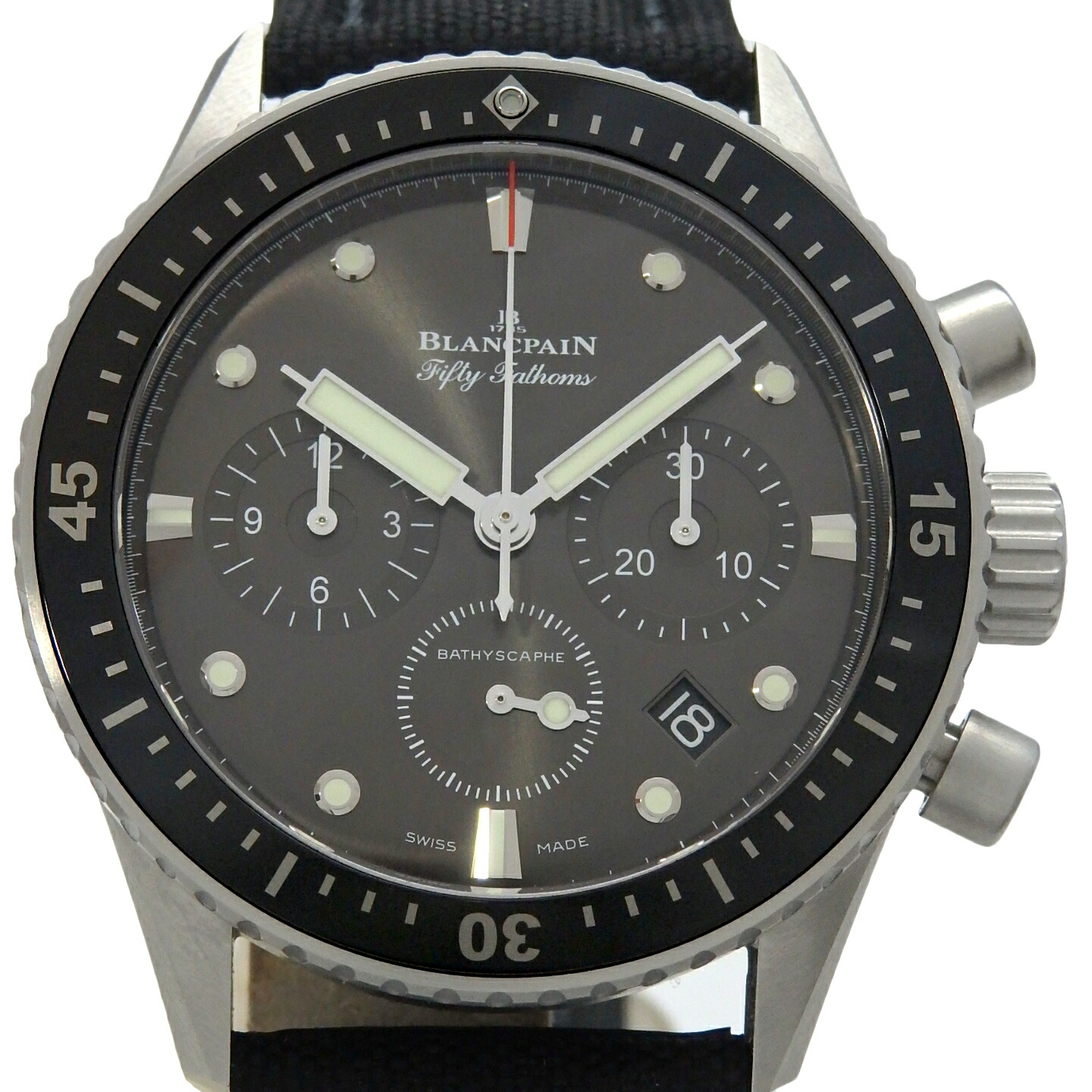 BLANCPAIN　ブランパン　フィフティ　ファゾムス　バチスカーフ　フライバック　クロノグラフ　B5200　5200-1110-B52A　メンズ　オートマ　グレー文字盤 【中古】【DS KATOU】｜DS KATOU