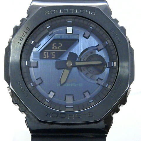 カシオ G-SHOCK 2100シリーズ アナログデジタル GM-2100N-2AJF 5600 クォーツ メンズ デジタル 青文字盤【中古】【DS KATOU】