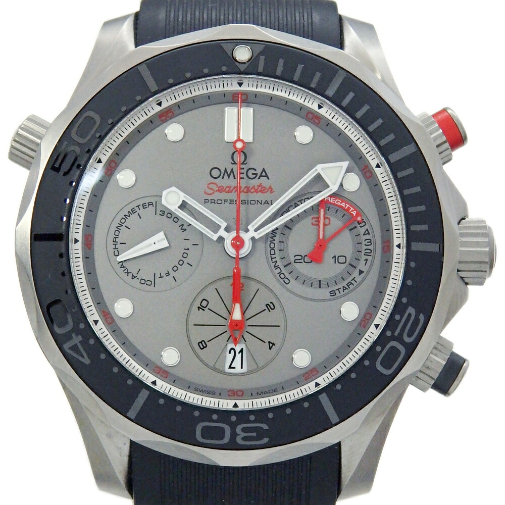 OMEGA　オメガ　シーマスター　ダイバー300　ETNZ　プロフェッショナル　コーアクシャル　クロノグラフ　212.92.44.50.99.001　21292445099001　メンズ　オートマ　グレー文字盤　 【中古】【DS KATOU】｜DS KATOU