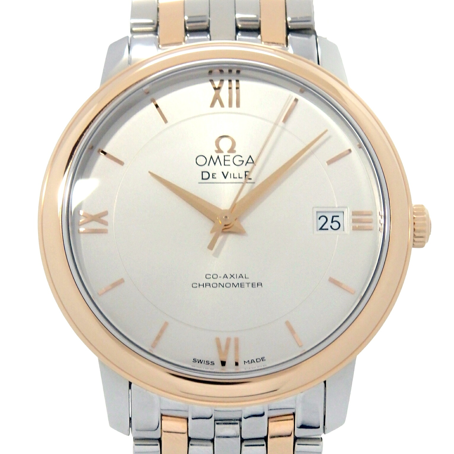 OMEGA　オメガ　De Ville　デビル　プレステージ　424.20.37.20.02.002　メンズ　レディース　オートマ　シルバー文字盤　 【中古】【DS KATOU】