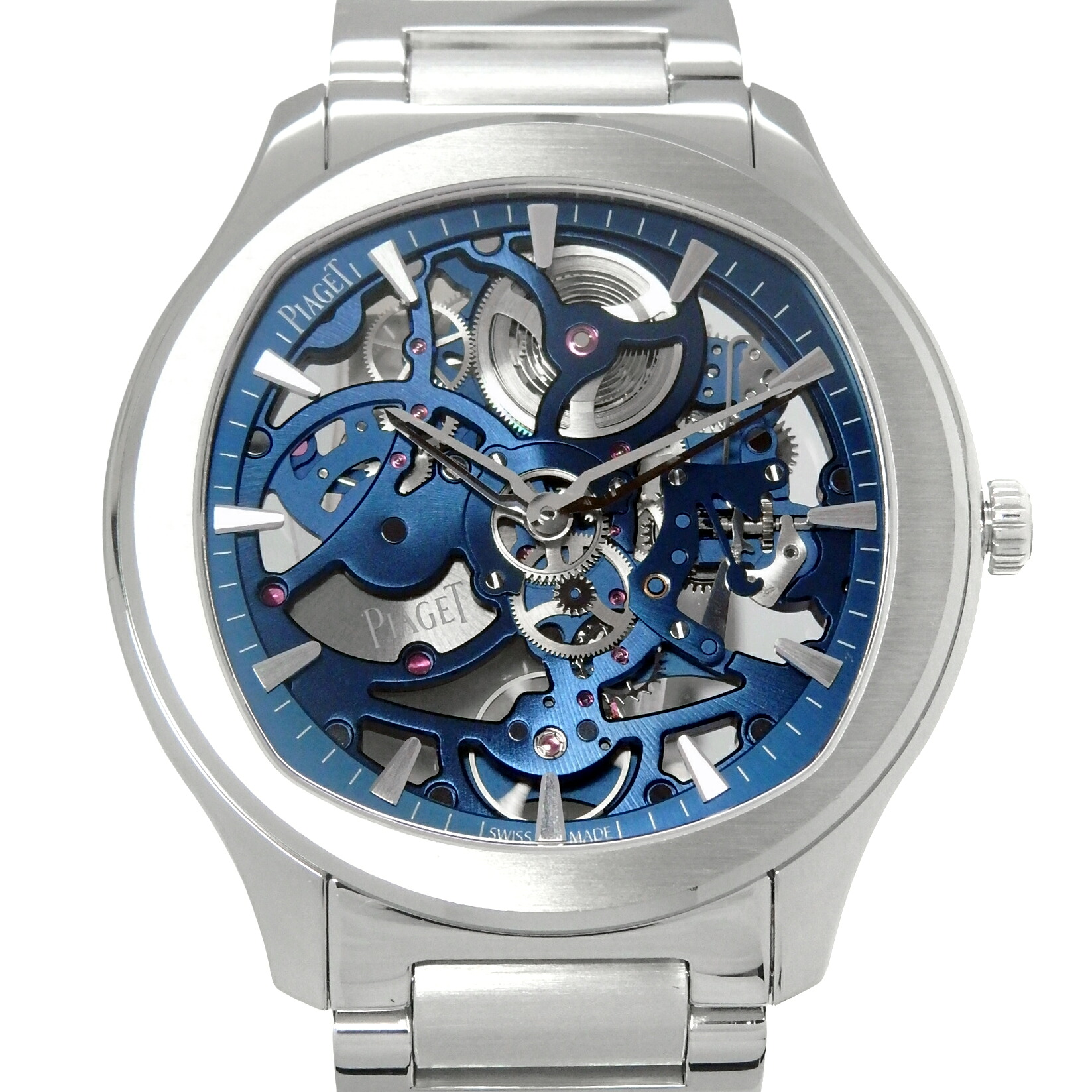 PIAGET　ピアジェ　POLO　ポロウォッチ　スケルトン　G0A45004　GOA45004　メンズ　オートマ　青文字盤 【中古】【DS KATOU】