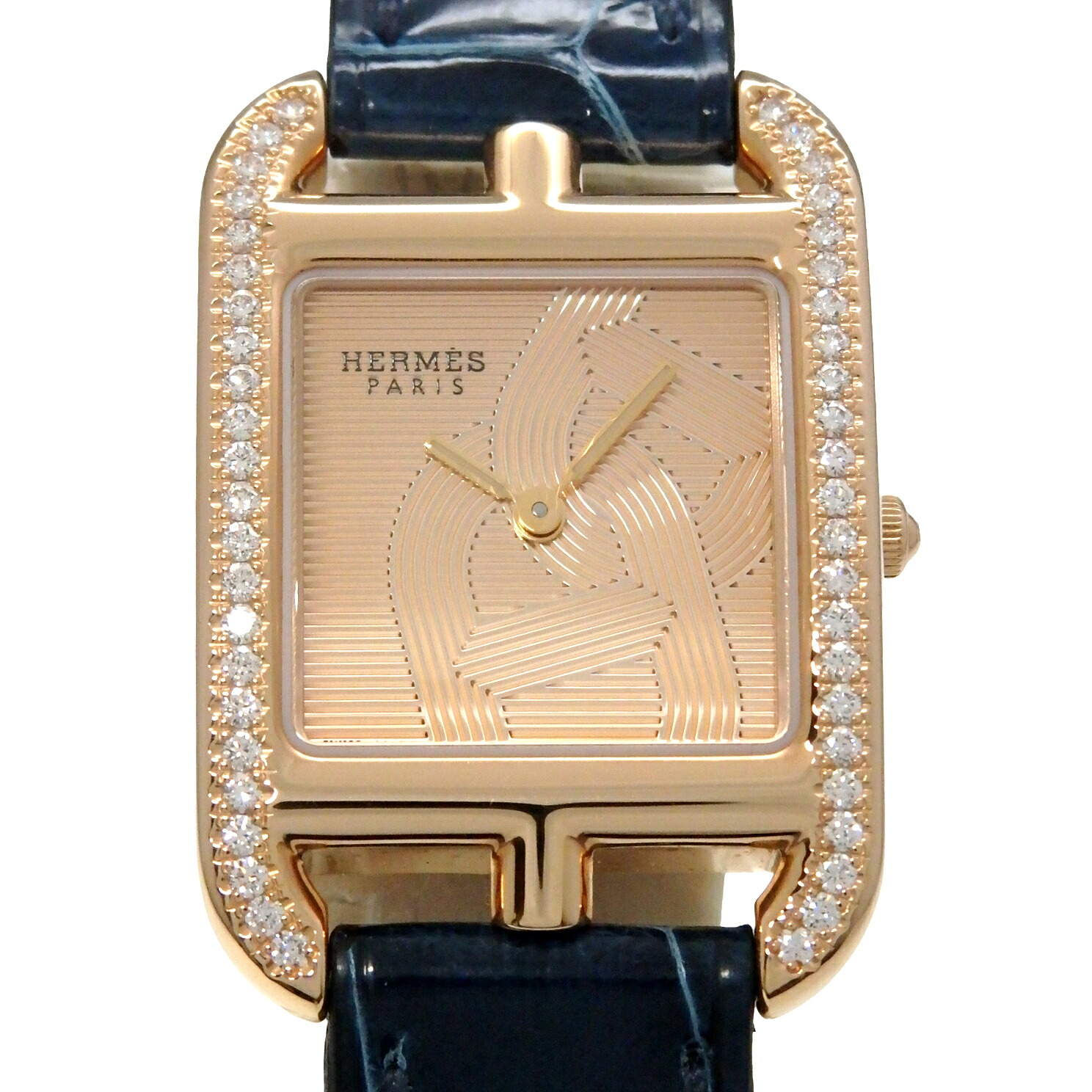 2025年9月購入　未使用品　HERMES　エルメス　ケープコッド　シェーヌダンクルジョワイエ　CC1.371　K18PG　レディース　クォーツ　ゴールド文字盤 【中古】【DS KATOU】
