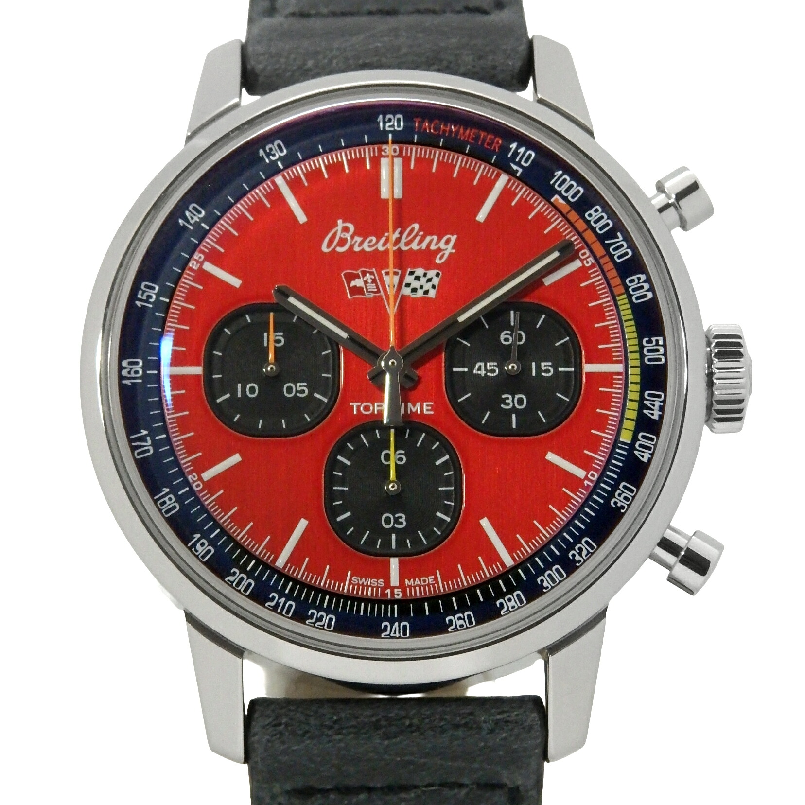 BREITLING　ブライトリング　トップタイム　シボレー コルベット　クロノグラフ　A25310　A25310241K1X1　メンズ　オートマ　赤文字盤　 【中古】【DS KATOU】