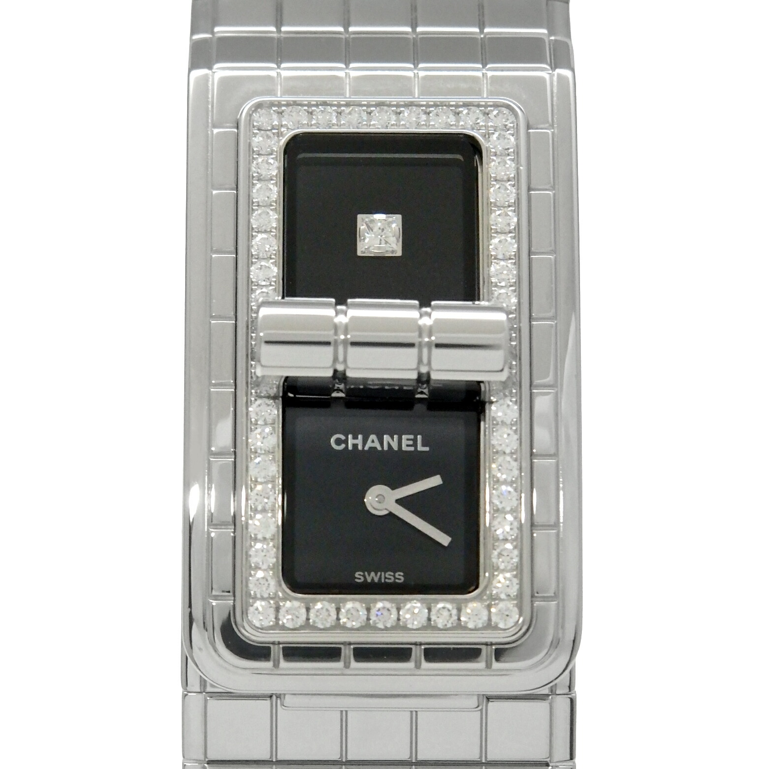 国内正規　CHANEL　シャネル　コードココ　ダイヤモンド　1Pダイヤ　H5145　レディース　クォーツ　黒文字盤 【中古】【DS KATOU】｜DS KATOU