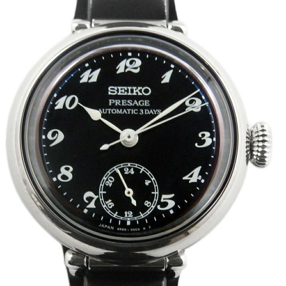 未使用品　SEIKO　セイコー　プレサージュ　クラフツマンシップシリーズ ポータークラシック　コラボレーション限定モデル　SART005　6R5H 　メンズ　オートマ　黒文字盤 【中古】【DS KATOU】
