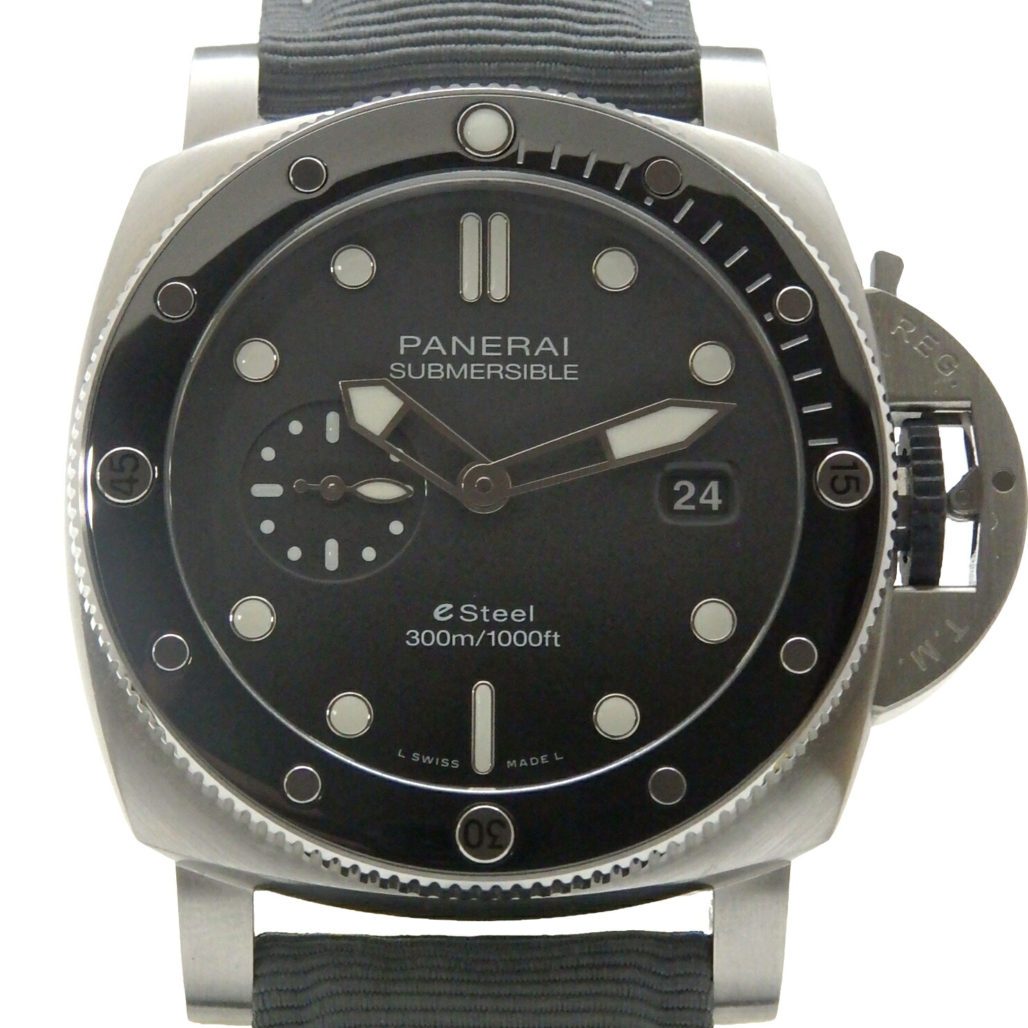 国内正規品　PANERAI　パネライ　サブマーシブル　クアランタクアトロ　Grigio Roccia　PAM01288　メンズ　オートマ　Y番　グレー黒文字盤 【中古】【DS KATOU】