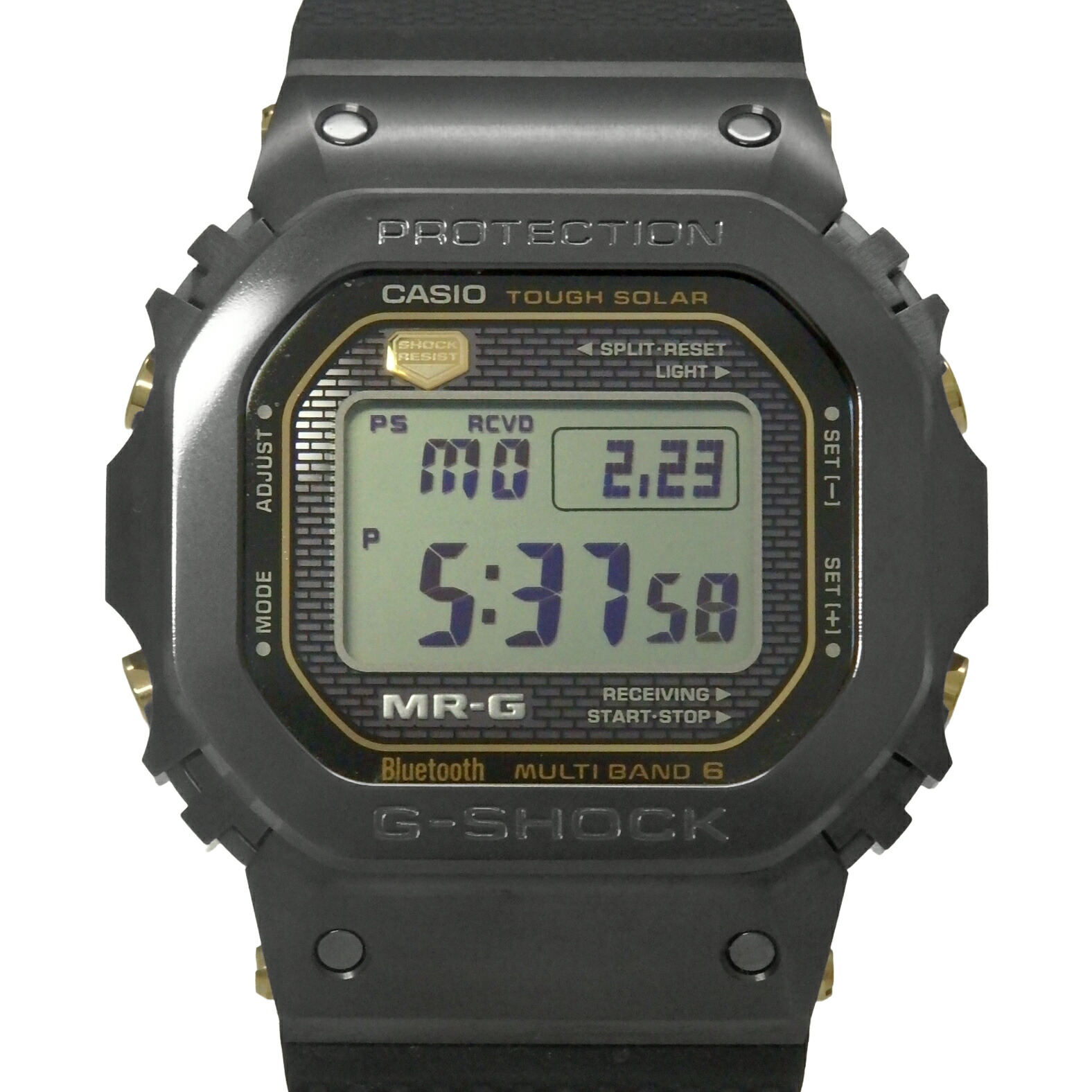 カシオ G-SHOCK MR-G ソーラー電磁波 MRG-B5000R-1JR 3501 石英 メンズ デジタル文字記号盤【中古】【DS KATOU】