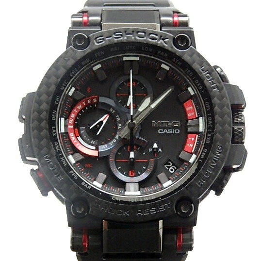 カシオ　MT-G　G-SHOCK　MTG-B1000XBD-1AJF　5544　ソーラー 電波　メンズ　クォーツ　黒文字盤【中古】【DS KATOU】