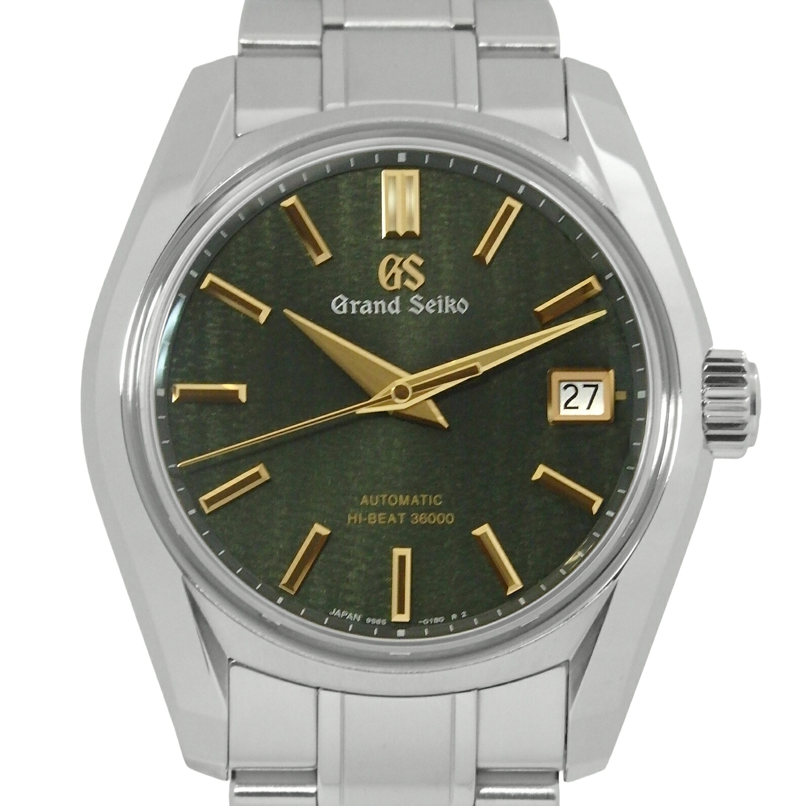 SEIKO　セイコー　GS　グランドセイコー　ヘリテージコレクション　立夏　薫風　メカニカルハイビート36000　SBGH271　9S85　メンズ　オートマ　グリーン文字盤　 【中古】【DS KATOU】
