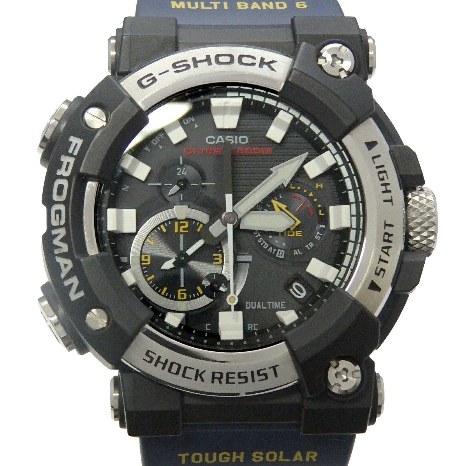 カシオ　G-SHOCK　ジーショック　マスターオブG　フロッグマン　GWF-A1000-1A2JF　5623　ソーラー電波時計　メンズ　クォーツ　黒文字盤 【中古】【DS KATOU】