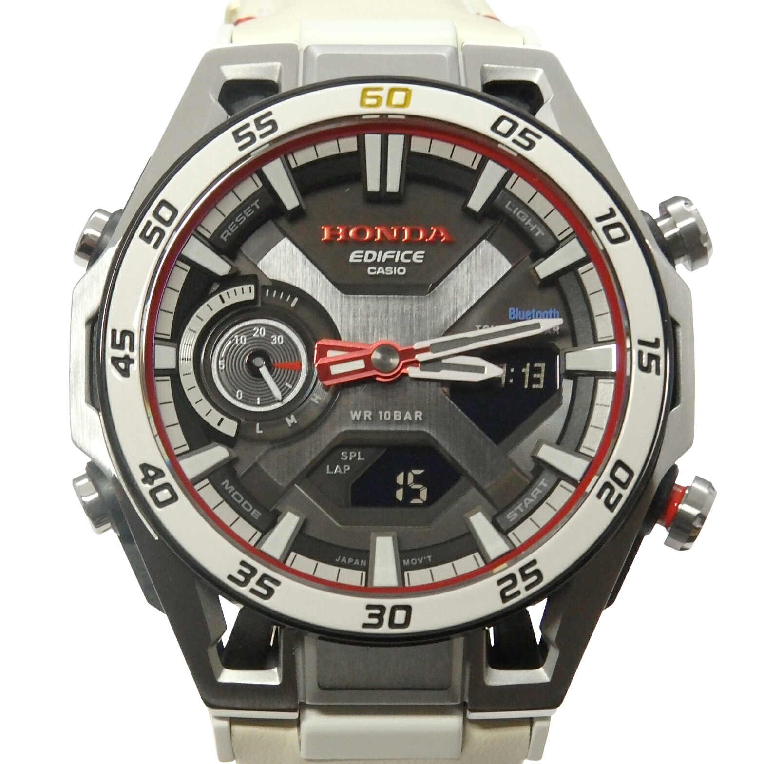カシオ　EDIFICE　エディフィス　ホンダF1初優勝60周年記念限定モデル　ECB-2300HR-1AJR　5746　モバイルリンク　メンズ　クォーツ　グレー文字盤【中古】【DS KATOU】｜DS KATOU