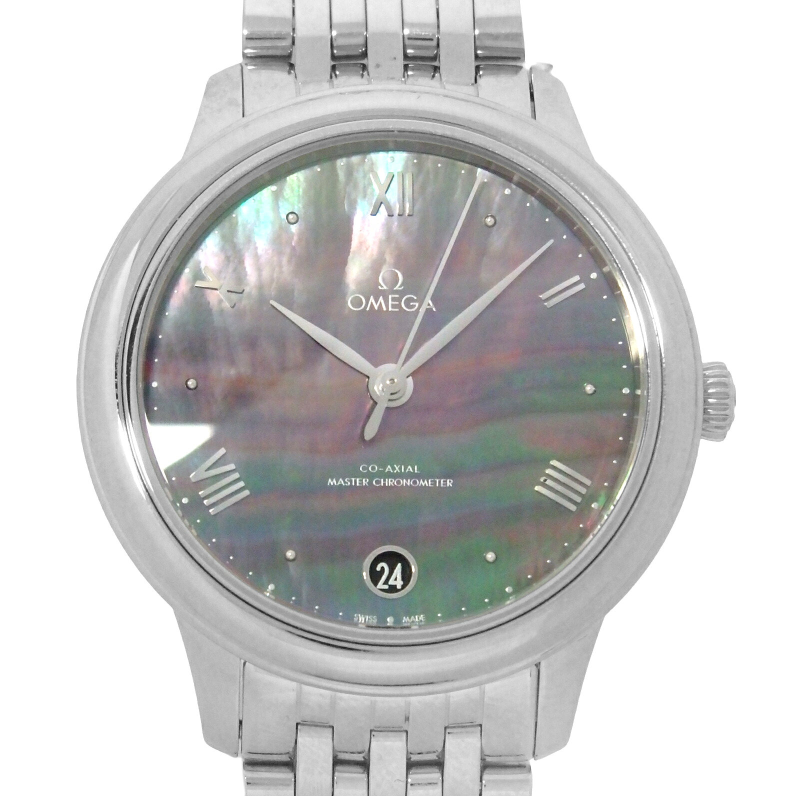 OMEGA　オメガ　デヴィル　デビル　プレステージ　434.10.34.20.07.001　クロノメーター　コーアクシャル　レディース　オートマ　ブラックシェル文字盤　 【中古】【DS KATOU】｜DS KATOU