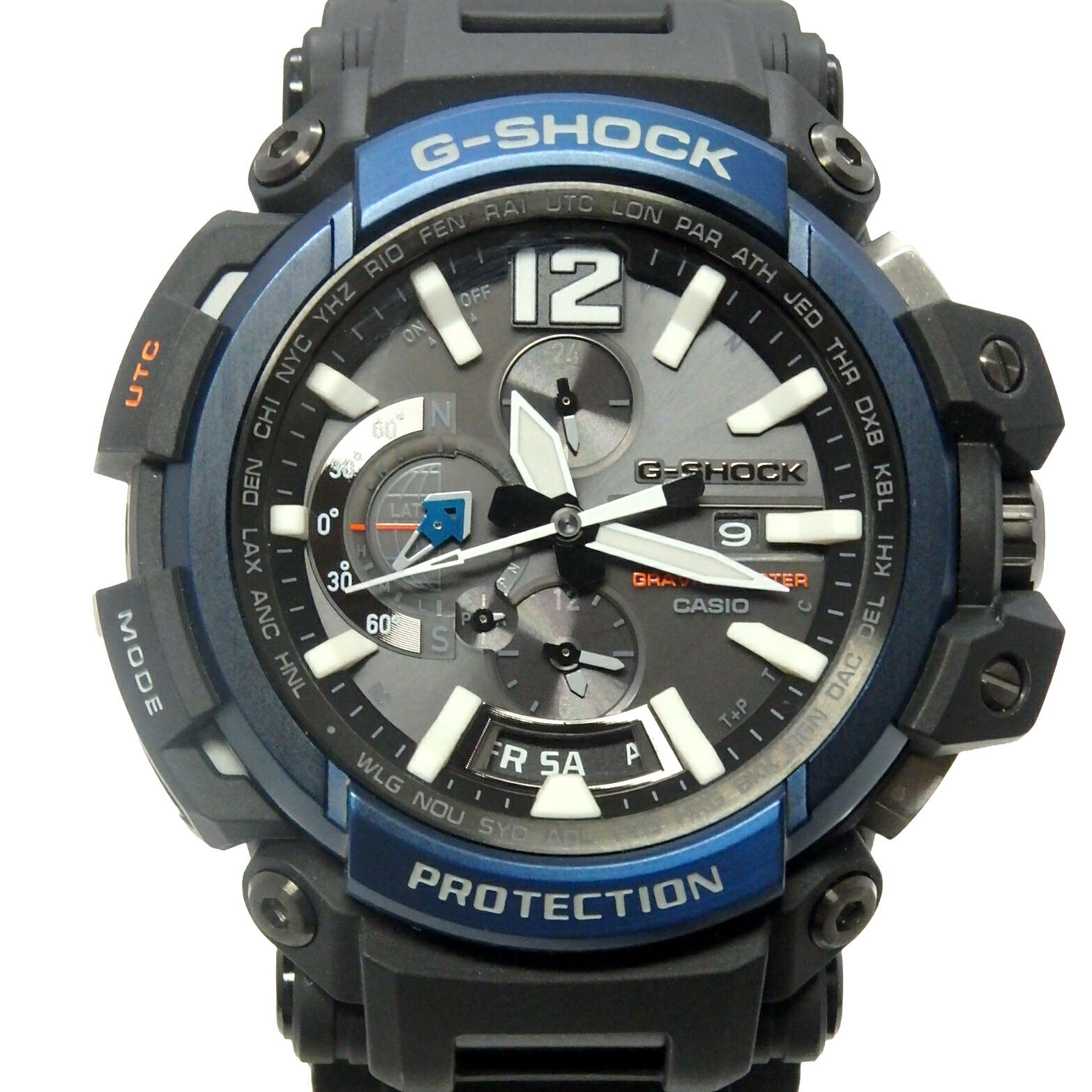 カシオ G-SHOCK ジーショック 御師匠さんオブG 大気圏 GPW-2000-1A2JF 5502 ソーラー 移動性繋がり GPS メンズ 石英 デジタル文字記号盤 【中古】【DS KATOU】