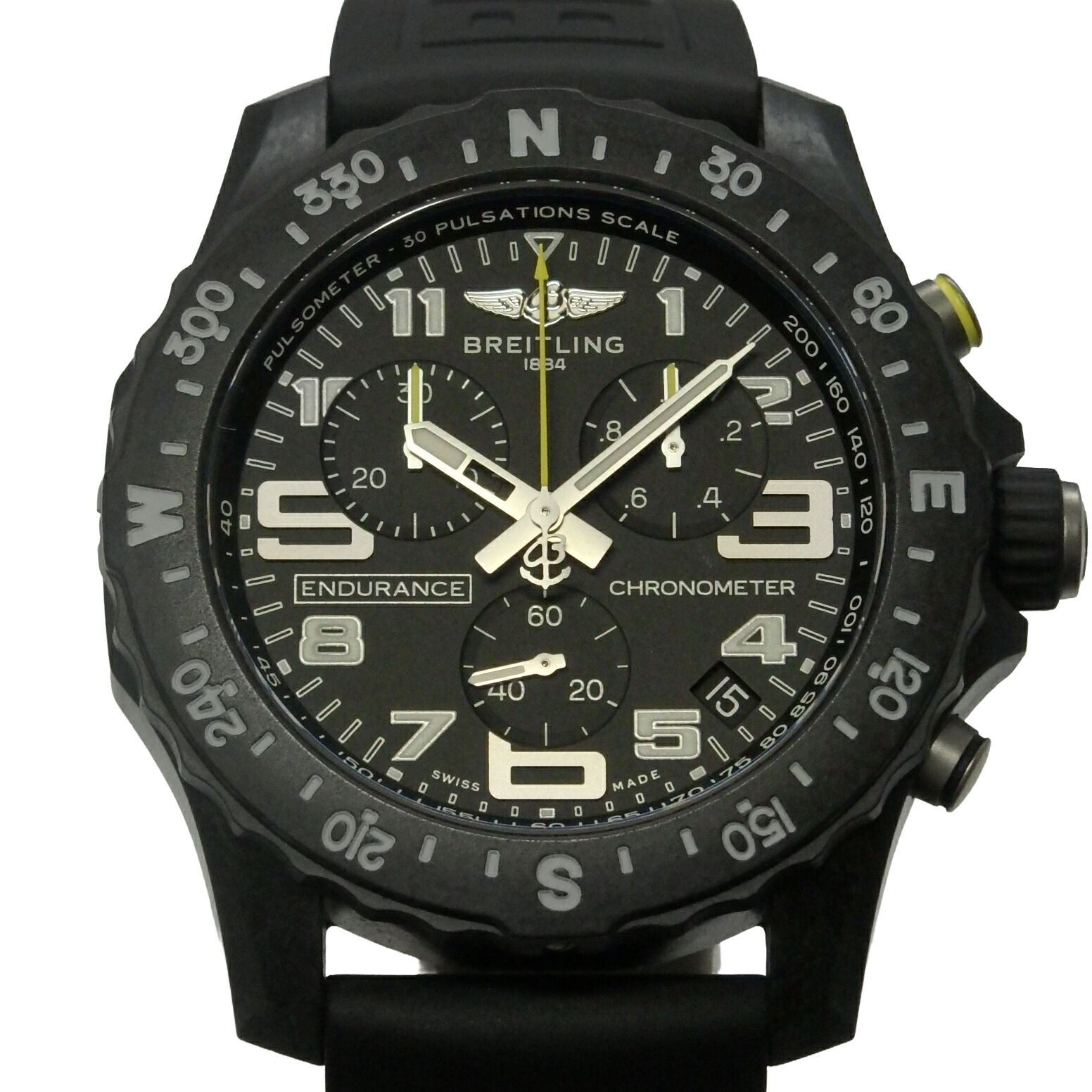 BREITLING ブライトリング エンデュランスプロ ブライトライト X82310 X82310E51B1S1 クロノグラフ メンズ 石英 黒文字盤【中古】【DS KATOU】
