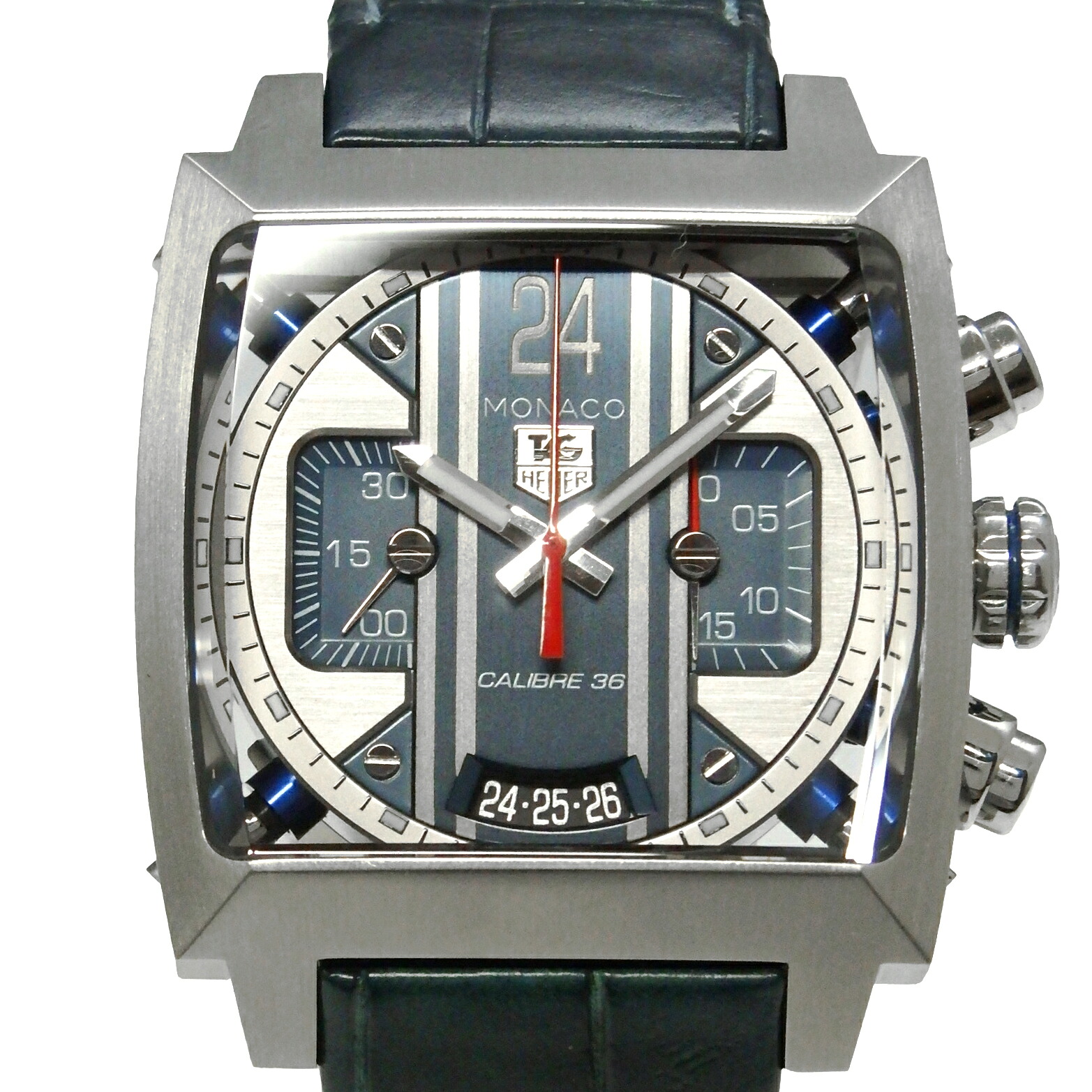 タグホイヤー　MONACO 　モナコ24　Cal.36　クロノグラフ　CAL5111.FC6299　メンズ　オートマ　青文字盤【中古】【DS KATOU】｜DS KATOU 341,100円