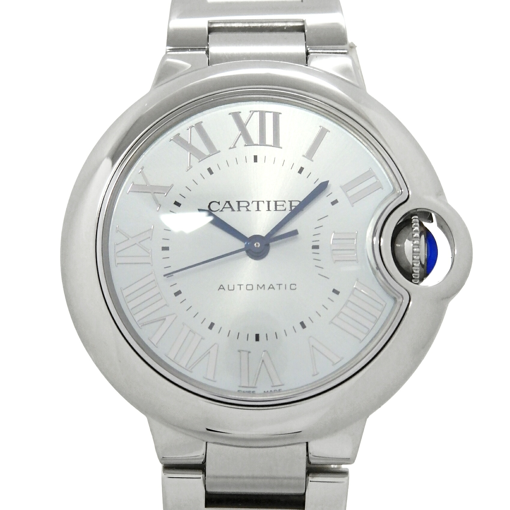 Cartier カルティエ バロンブルー MM 33mm WSBB0062 レディース オートマ ブルーシルバー文字盤 【中古】【DS KATOU】|DS KATOU