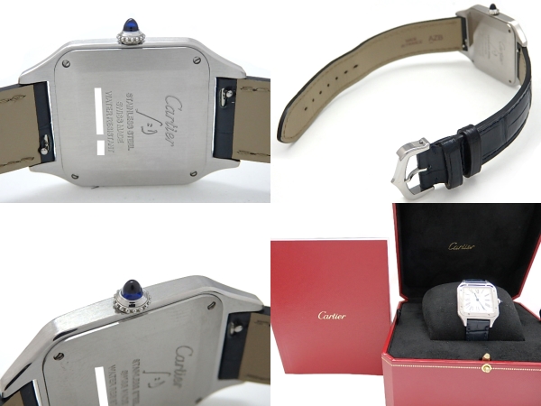 Cartier カルティエ サントス デュモン Lm Wssa0022 クォーツ メンズ シルバー文字盤 中古 Ds Katou Mozago Com