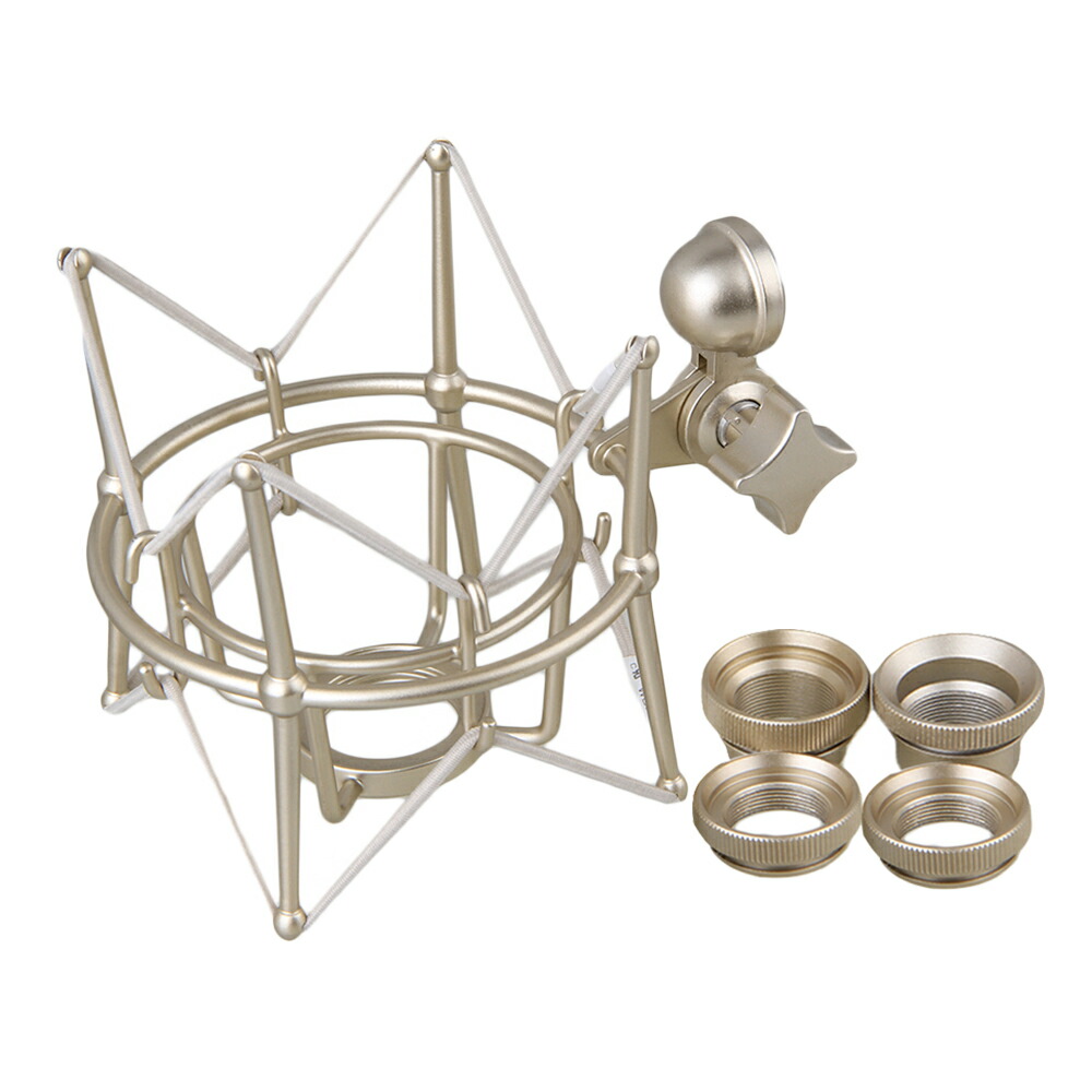 楽天市場】マイクショックマウント サスペンションホルダー 防振 録音