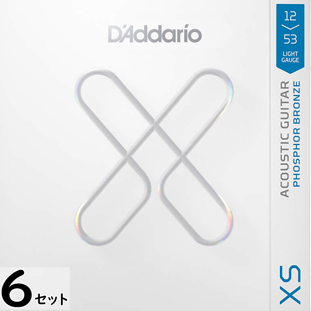 6セット D'Addario XSAPB1253 Regular Light 012-053 Phosphor Bronze ダダリオ コーティング弦 アコギ弦｜ギターパーツの店・ダブルトラブル