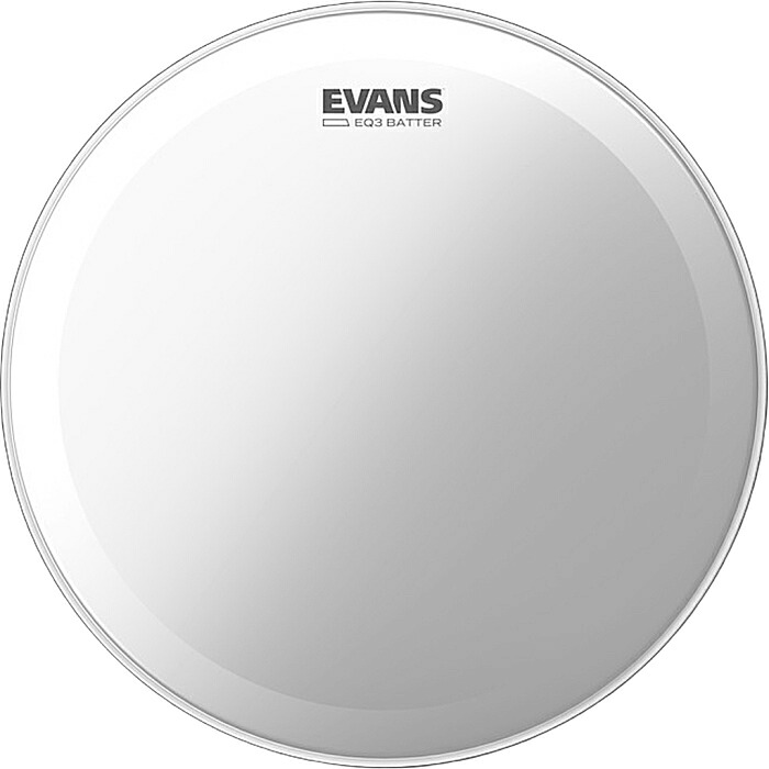 EVANS EQ3 Frosted Bass Drumhead エヴァンス バスドラムヘッド 18"/20"/22"/24"/26"｜ギターパーツの店・ダブルトラブル
