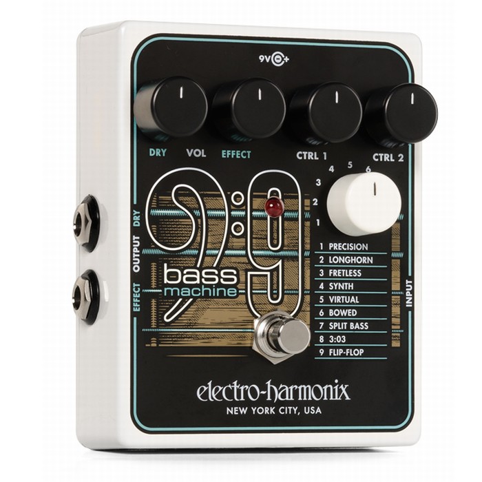 Electro-Harmonix BASS9 Bass Machine エレクトロハーモニクス ギター用ベースサウンド シミュレーター｜ギターパーツの店・ダブルトラブル