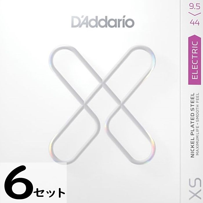 6セット D'Addario XSE09544 XS Nickel 009.5-044 ダダリオ コーティング弦 エレキギター弦