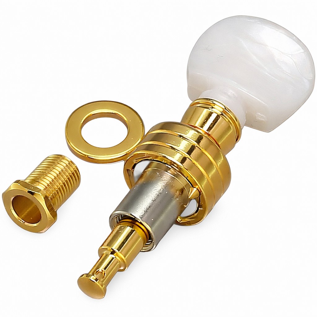 Gotoh Banjo Peg SPBJ-4 Gold ゴトー 4弦 バンジョーペグ ゴールド（ボタンオプション対応）｜ギターパーツの店・ダブルトラブル