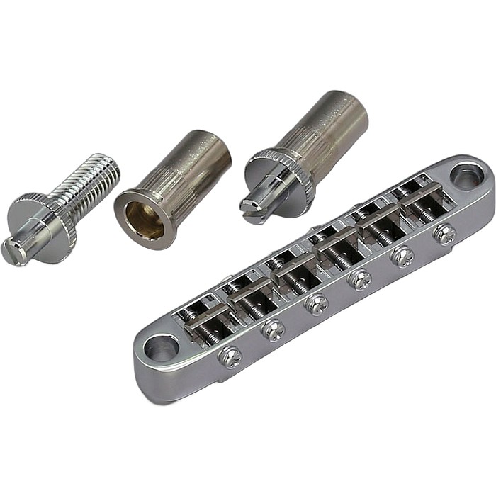 Gotoh Ti103B-T-C Tune-o-matic Bridge ゴトー ブリッジ アンカー式ナッシュビルタイプ チタニウムサドル クローム