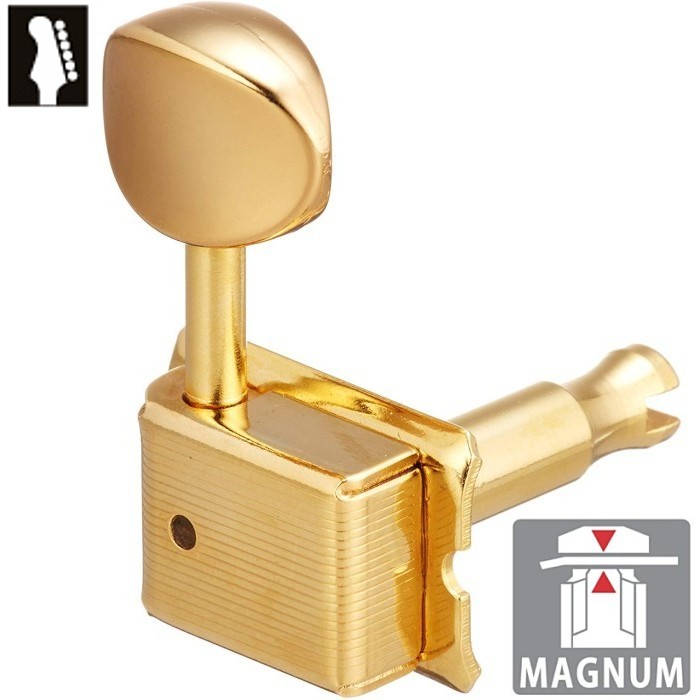 左利き/レフティ用 Gotoh SD91 MG Gold R6 ゴトー ギターペグ マグナムロック ゴールド 6連（ペグボタンオプション対応）