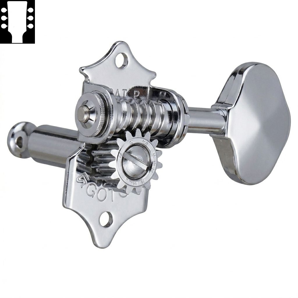 Gotoh SE770 Chrome L3R3 ゴトー ギターペグ オープンギヤタイプ クローム 3対3(ペグボタンオプション対応)|ギターパーツの店・ダブルトラブル