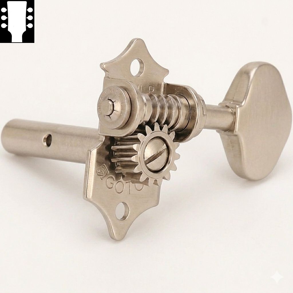 Gotoh SEP700 Nickel L3R3 ゴトー ギターペグ スロテッドヘッド用 ニッケル 3対3（ペグボタンオプション対応）｜ギターパーツの店・ダブルトラブル