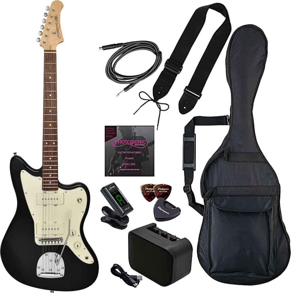 初心者/入門者セット Photogenic JM-220 BLK ジャズマスタータイプ セット