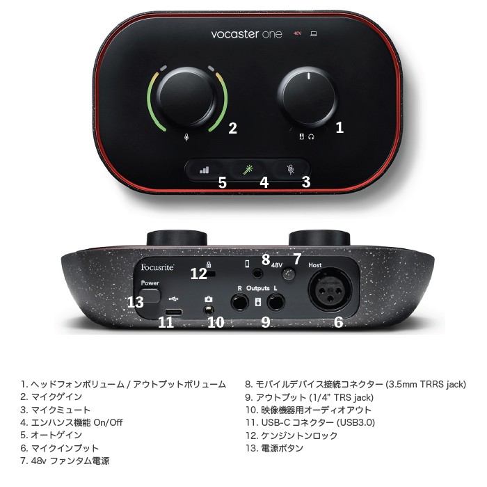 おトク Focusrite Vocater One フォーカスライト Usbオーディオインターフェイス Fucoa Cl