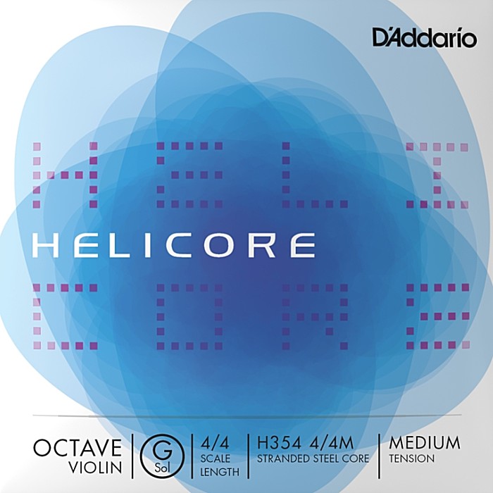 D'Addario Helicore Octave Violin String H354 4/4M ダダリオ オクターブバイオリン弦 ヘリコア 4/4スケール ミディアムテンション バラ弦 G線