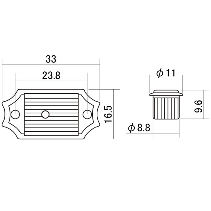 Scud クルーソンタイプ ギターペグ バタービーンズノブ ニッケル L3r3 42ns Salon Raquet De