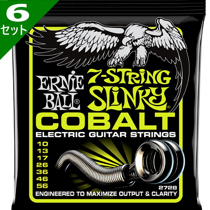 格安 Cobalt 2728 Ball Ernie 7弦用 Dt 6セット Regular エレキギター弦 アーニーボール 010 056 Slinky ギター用アクセサリー パーツ Bswmaternityvoices Org Uk