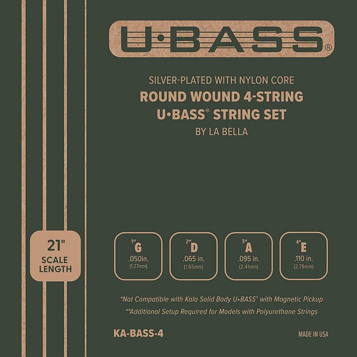 KALA U･BASS Strings Silver Plated Round Wound KA-BASS-4 カラ 4弦U-Bass ニッケルワウンド弦