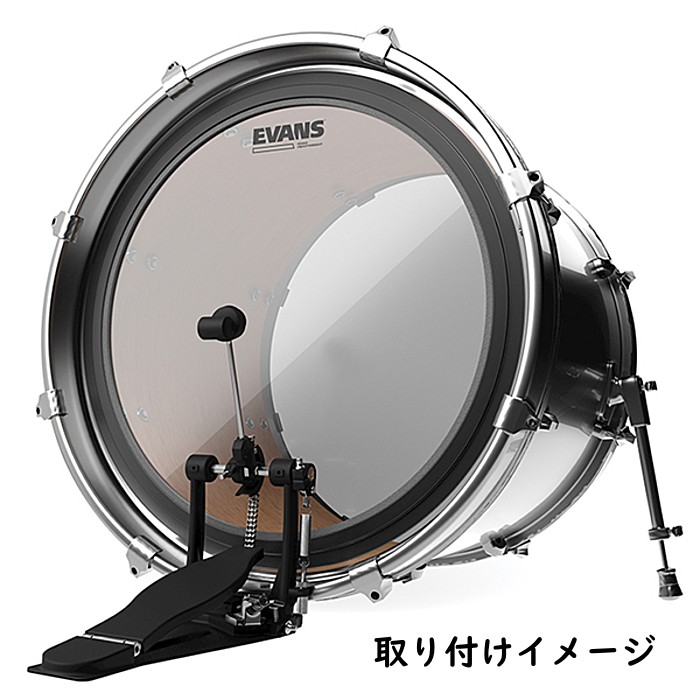 市場 EVANS ドラムヘッド 24インチ バスドラム EMAD Heavyweight