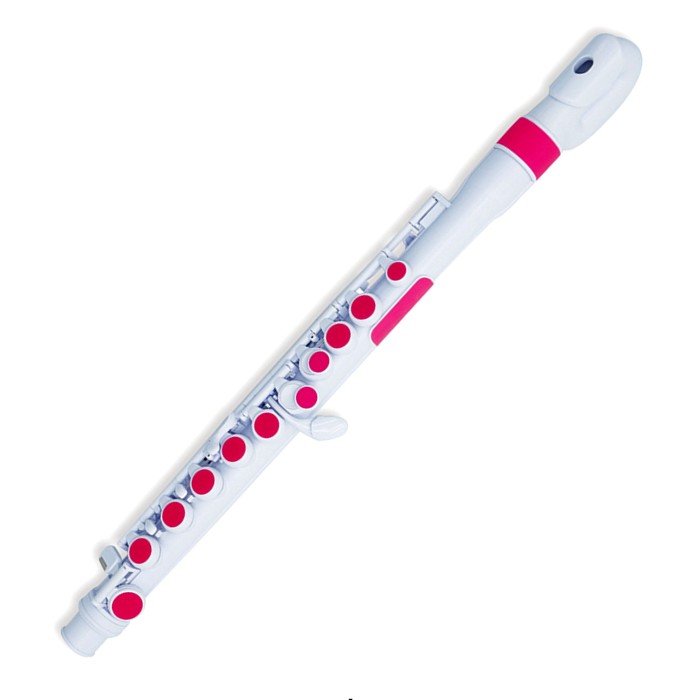 nuvo jFlute 2.0 White/Pink ヌーヴォ プラスチック製フルート|ギターパーツの店・ダブルトラブル