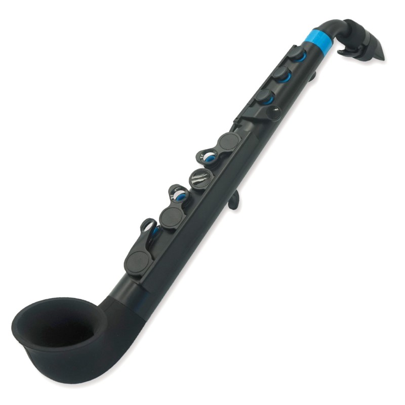 nuvo jSAX 2.0 Black/Blue ヌーヴォ プラスチック製サックス ver2.0｜ギターパーツの店・ダブルトラブル