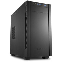 SHARKOON S1000 SHA-S1000-V (ミニタワーケース/電源別売り/ブラック/メタルサイドパネルモデル) SHAS1000V 【864】