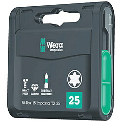 WERA社 Ｗｅｒａ ８６７／１ インパクター ダイヤモンドビットボックスセット Ｔ２０ １ 57772