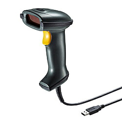 SANWA SUPPLY(サンワサプライ) バーコード読み手 [USB-A /1度合い相応う] レーザ (Windows11相応う)  BCR-006 BCR006