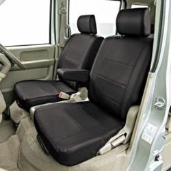 BONFORM 4450-07BK　シートカバー　ソフトレザーD×　M4-20エブリーワゴン　専用2列車　カラー：ブラック