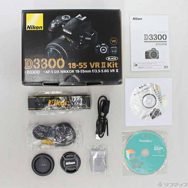 Nikon ニコン Ipad 中古 D3300 Nikon レンズキット Vrii 291 Ud 家電 ソフマップ店 18 55 2416万画素 Sdxc Nikon