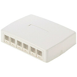 パンドウイット パンドウイット　ＣＡＴ６Ａスプリングシャッター付きローゼットキット　６個口　白　ＪＯＱ６Ｈ６Ａ００ JOQ6H6A00 JOQ6H6A00
