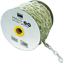 トラスコ中山 TPC-6W-50 TRUSCO プラチェーン 6MMX50M 白 TPC6W50