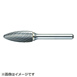 トラスコ中山 超硬バー 楕円型 Φ16X刃長37X軸6 ダブルカット TB51C160 TB51C160 DIY・工具-その他