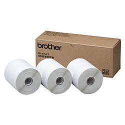 brother(ブラザー) RDロール プレカット紙ラベル 3ロール RD ROLLS RD-S03J1 ［102mm幅］ RDS03J1